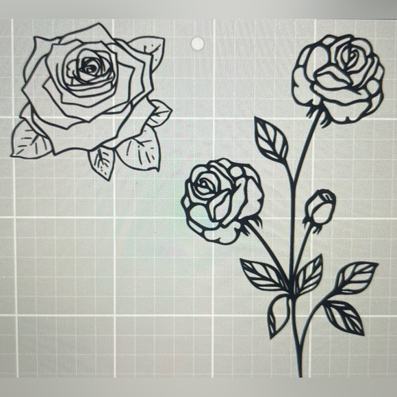 Rose Stencil - Picture 1 of 1